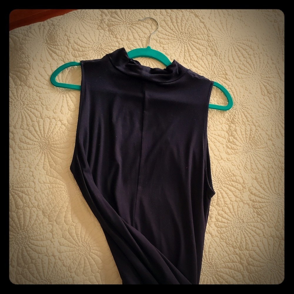 Black flowy tank dress